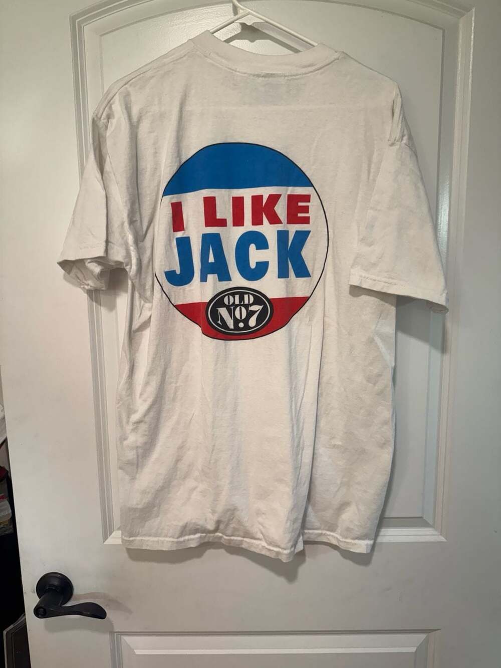 Y2K Jack Daniel’s I Like Jack Graphic T Shirt Old No 7 White XL